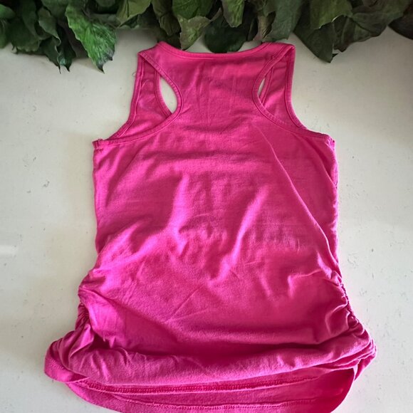 Southpole Womens Pink Sleeveless Racerback Tank Top With Lace & Sequins Accents - Picture 2 of 7
